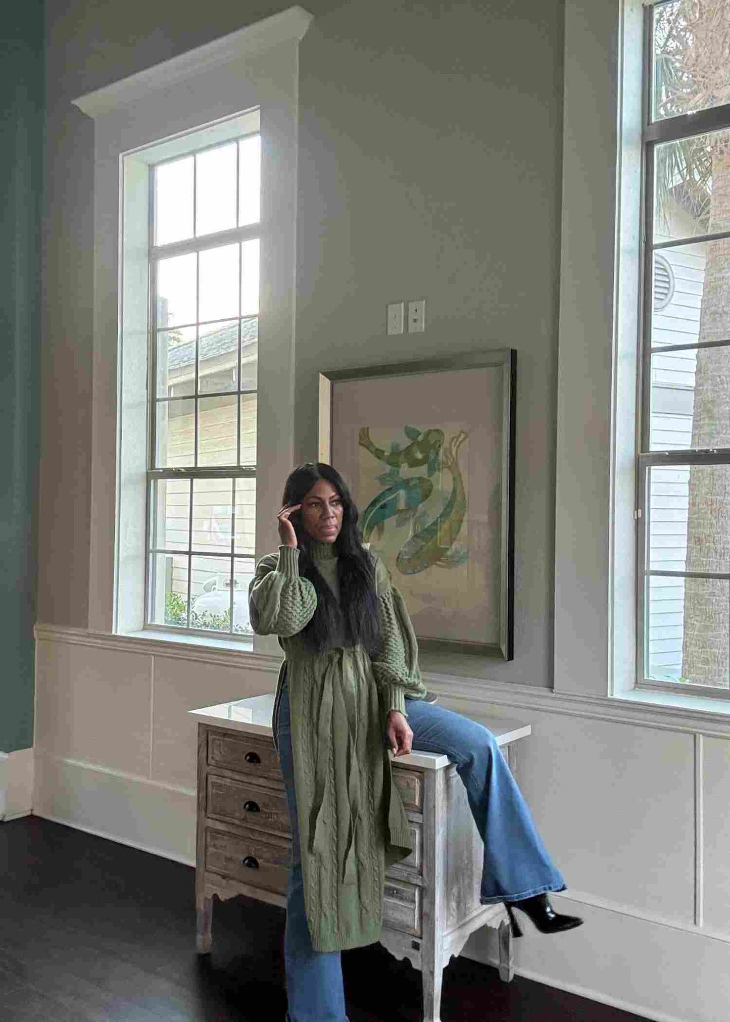 Long Knit Cardigan