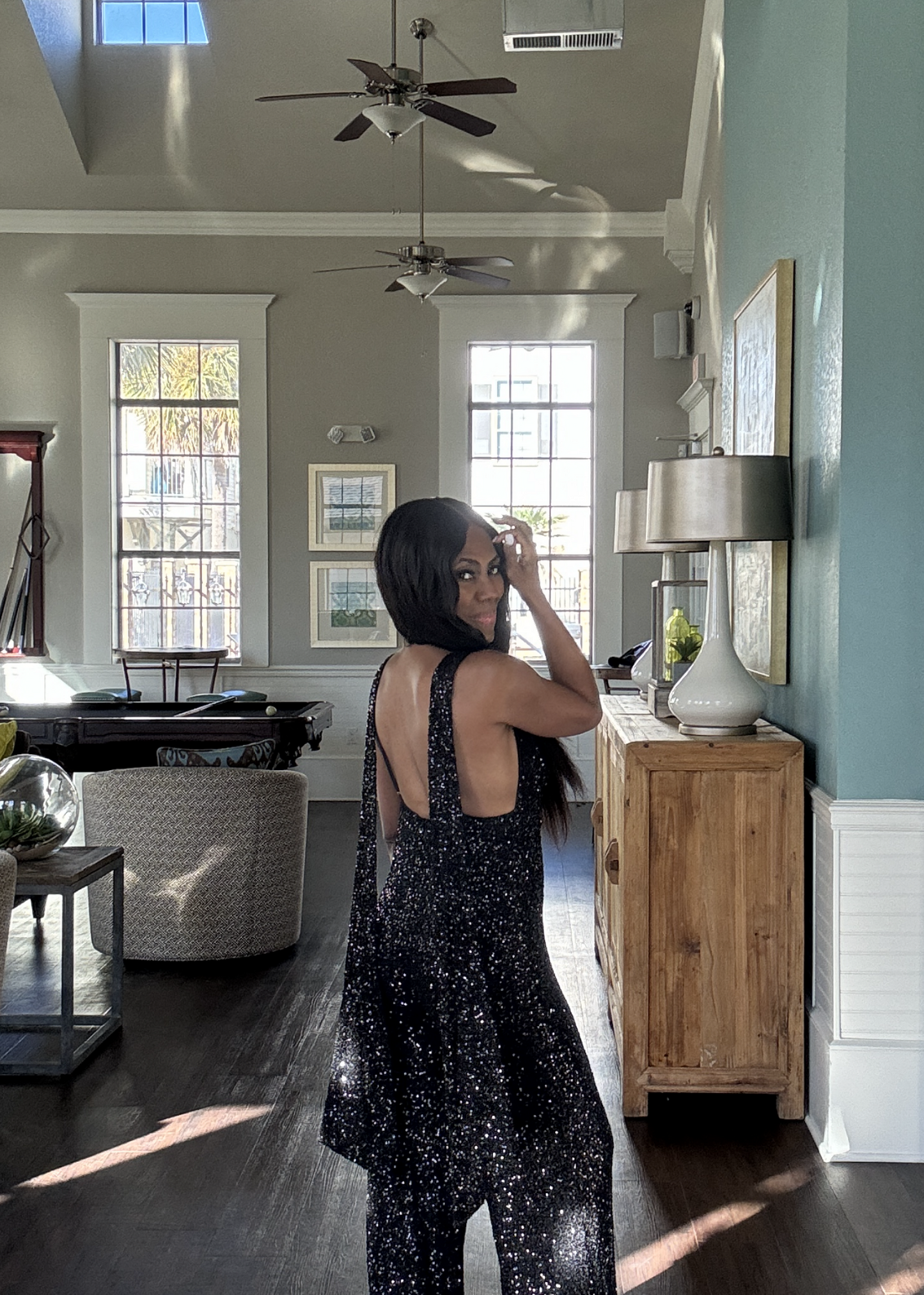 Sequin Tail Jumpsuit