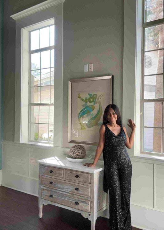 Sequin Tail Jumpsuit