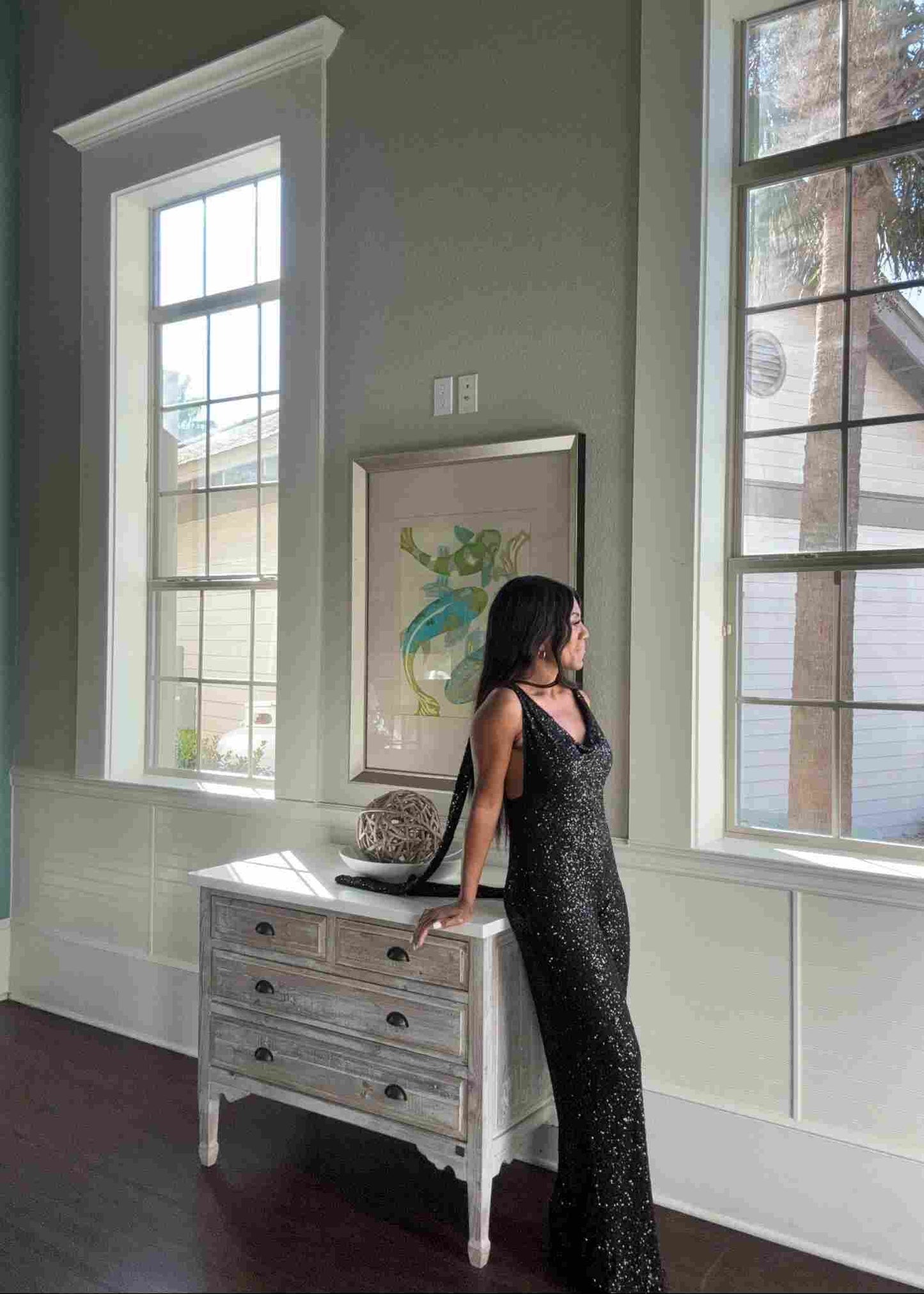 Sequin Tail Jumpsuit