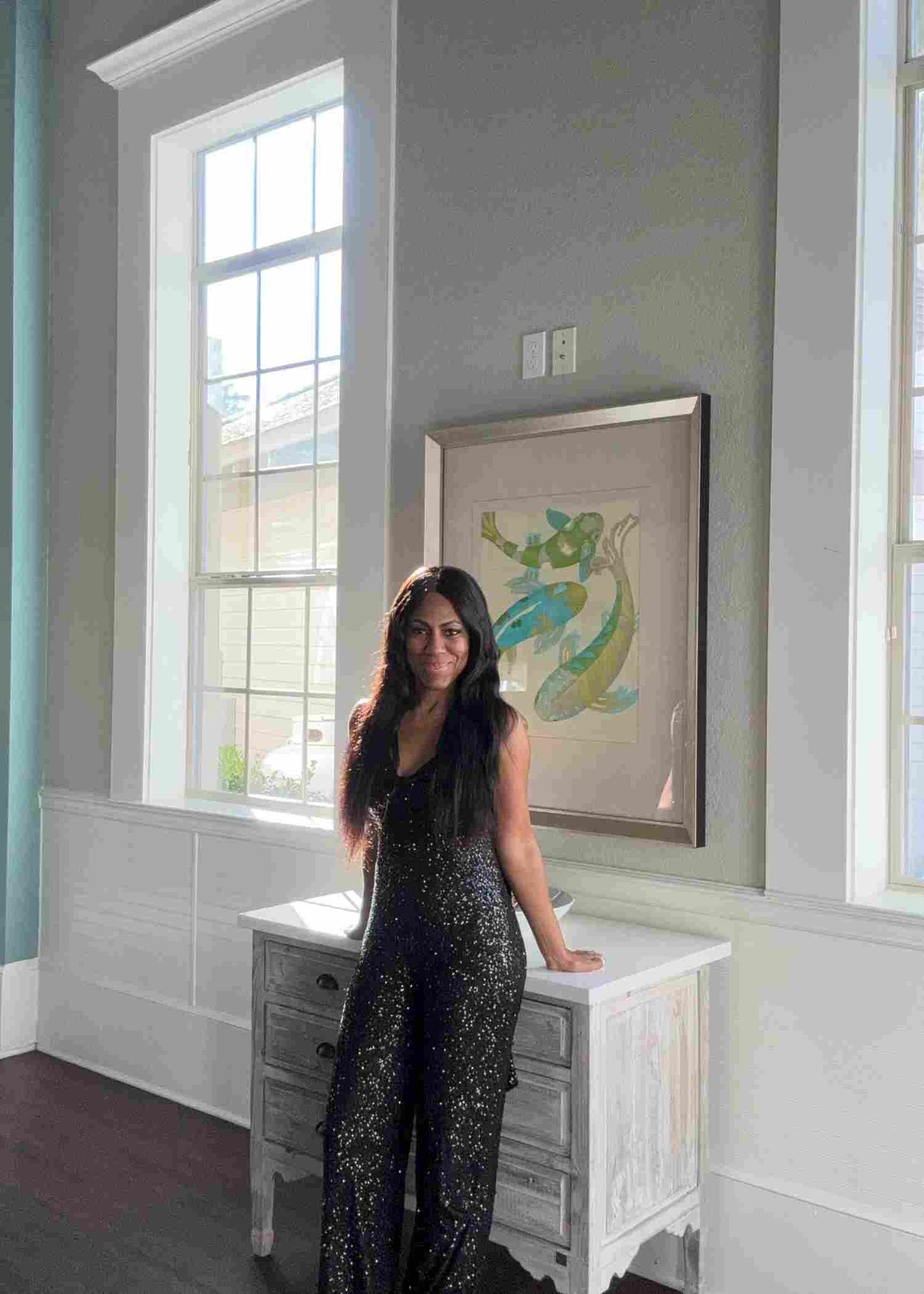 Sequin Tail Jumpsuit