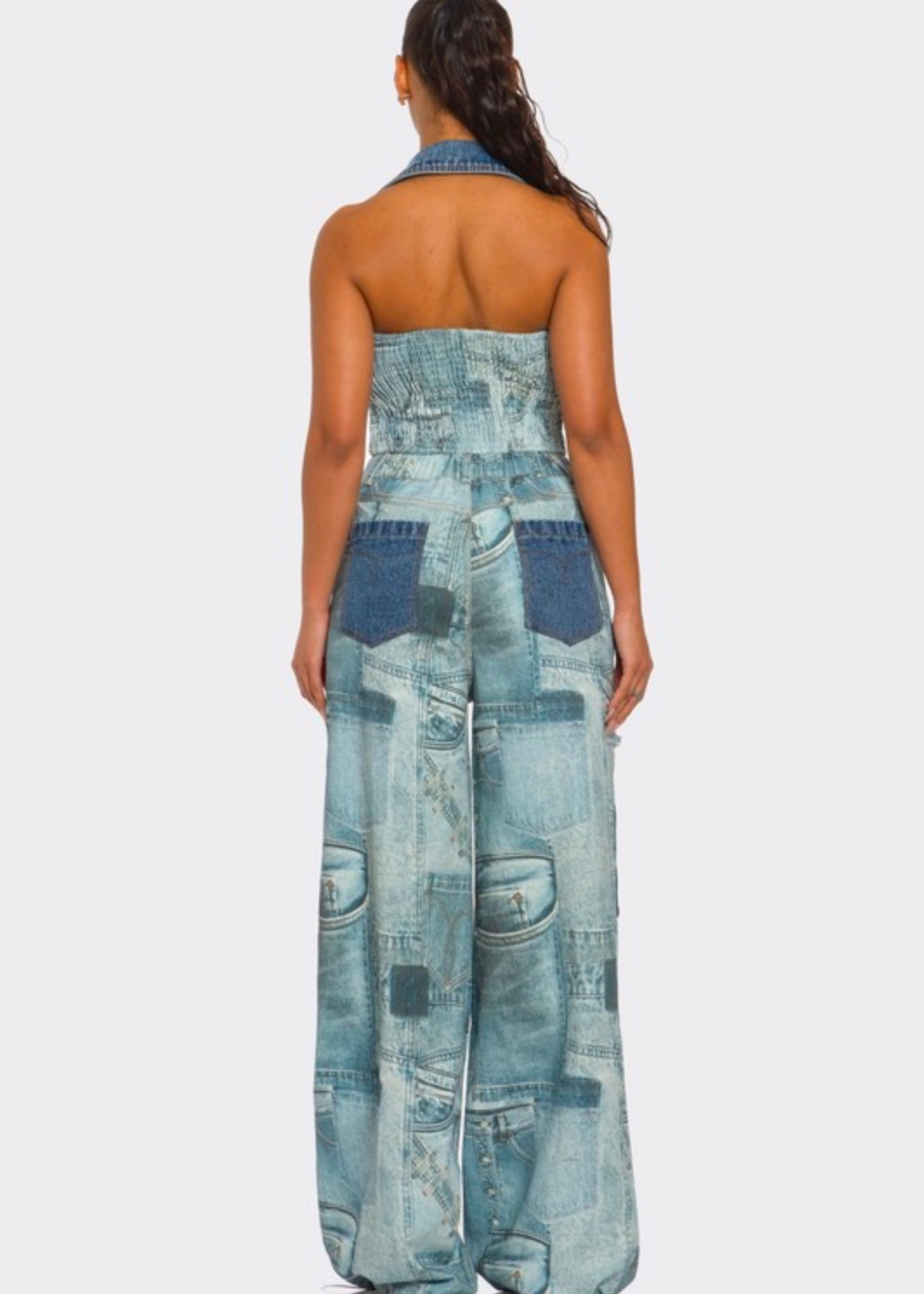 Plus Size Denim Set