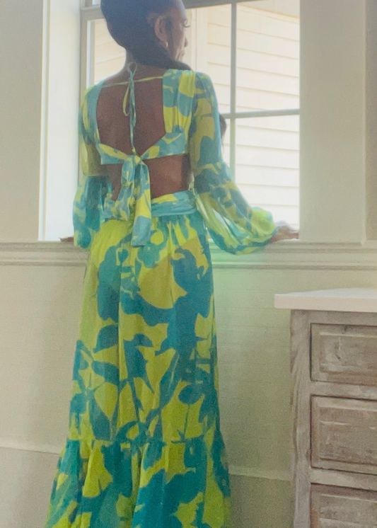 Lime-Blue Maxi
