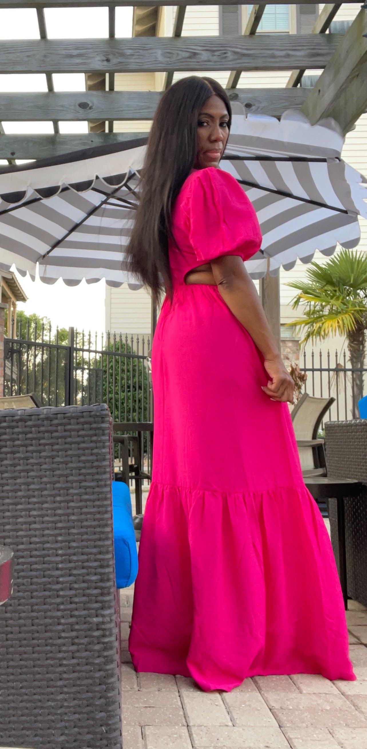 Magenta Maxi Dress