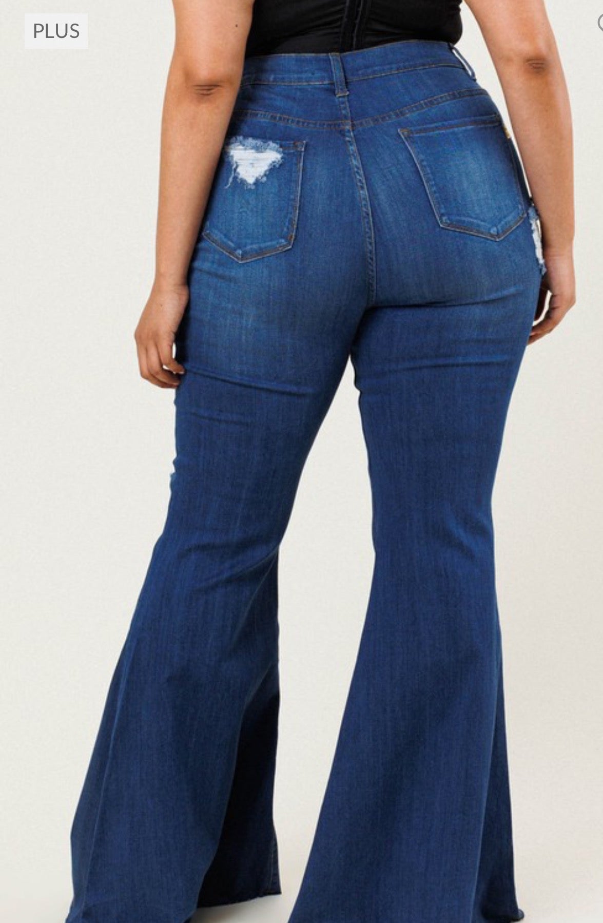 Curvy Distressed Jeans