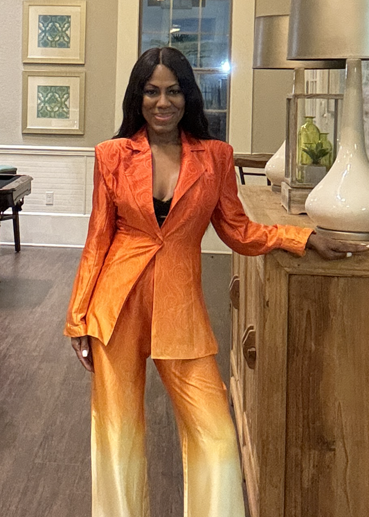 Satin Pant Suit