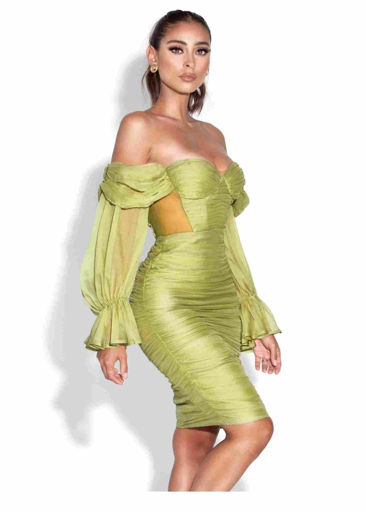 Silk Pleated Dress