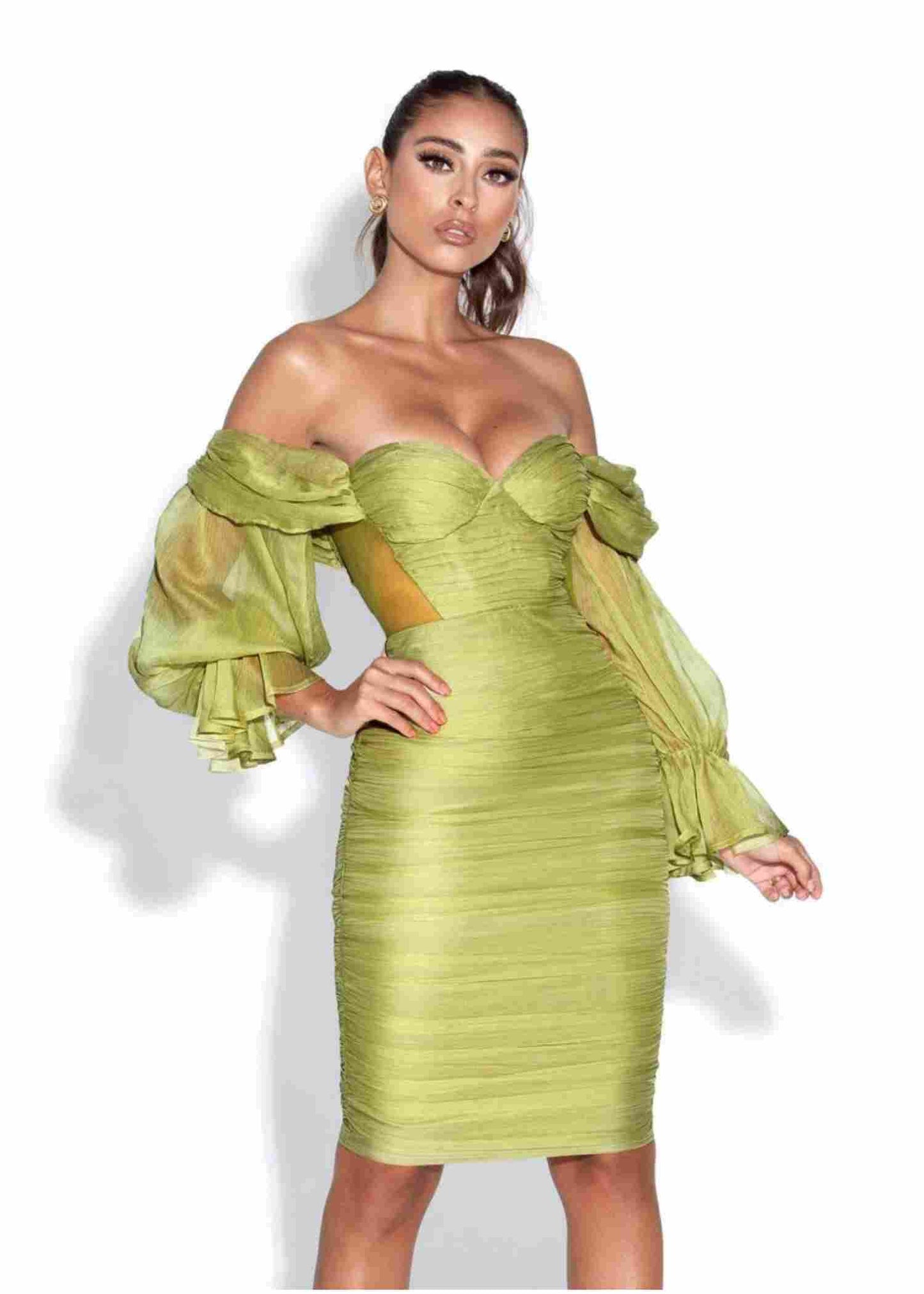 Silk Pleated Dress