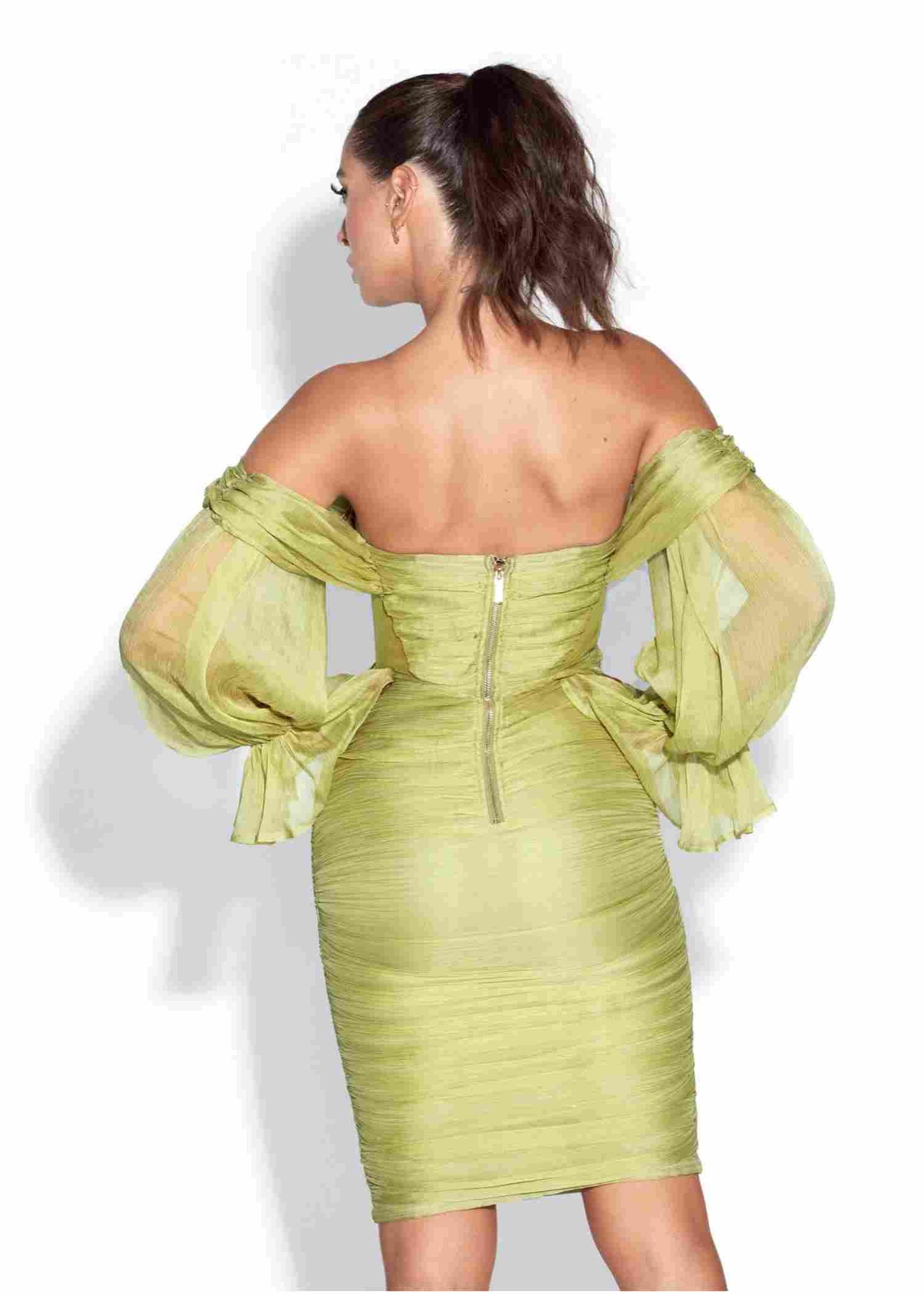 Silk Pleated Dress