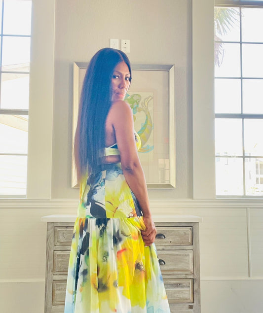 Flower Print Maxi