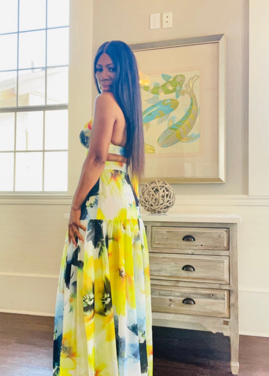 Flower Print Maxi