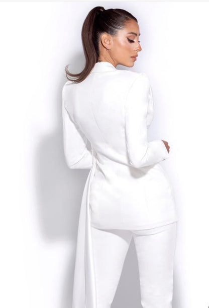 Draping Blazer Pantsuit