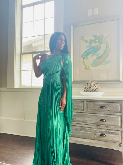 Pleated Maxi Dress