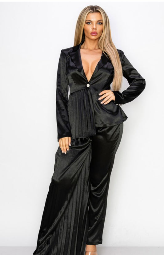 Satin Pant Suit