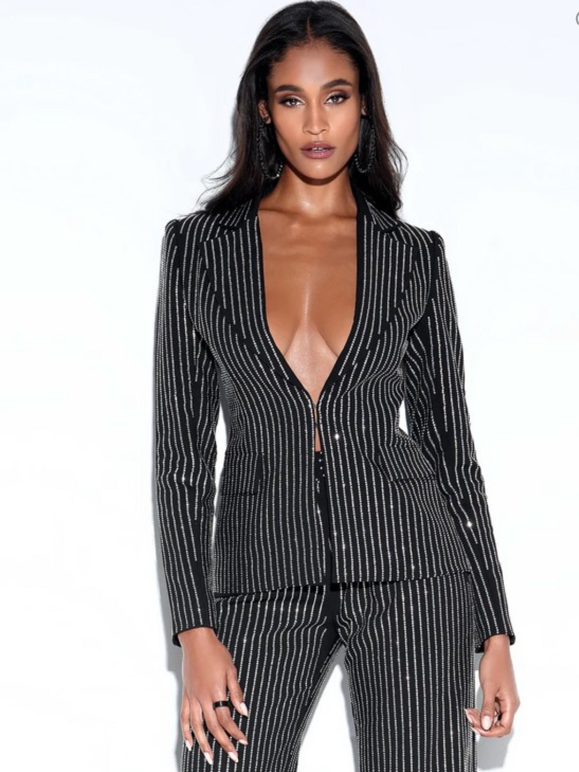 Crystal Blazer Pant Suit
