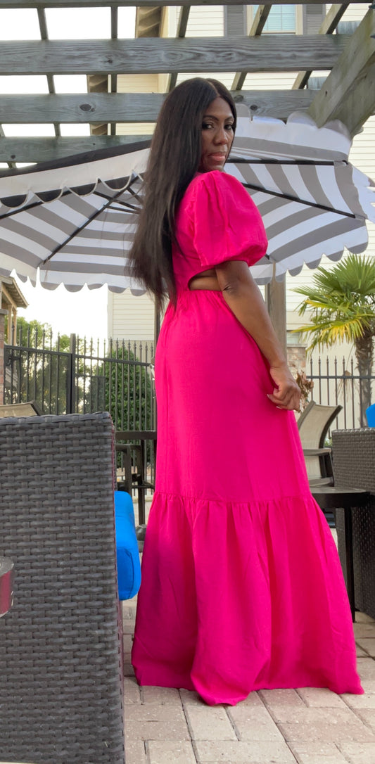Magenta Maxi Dress