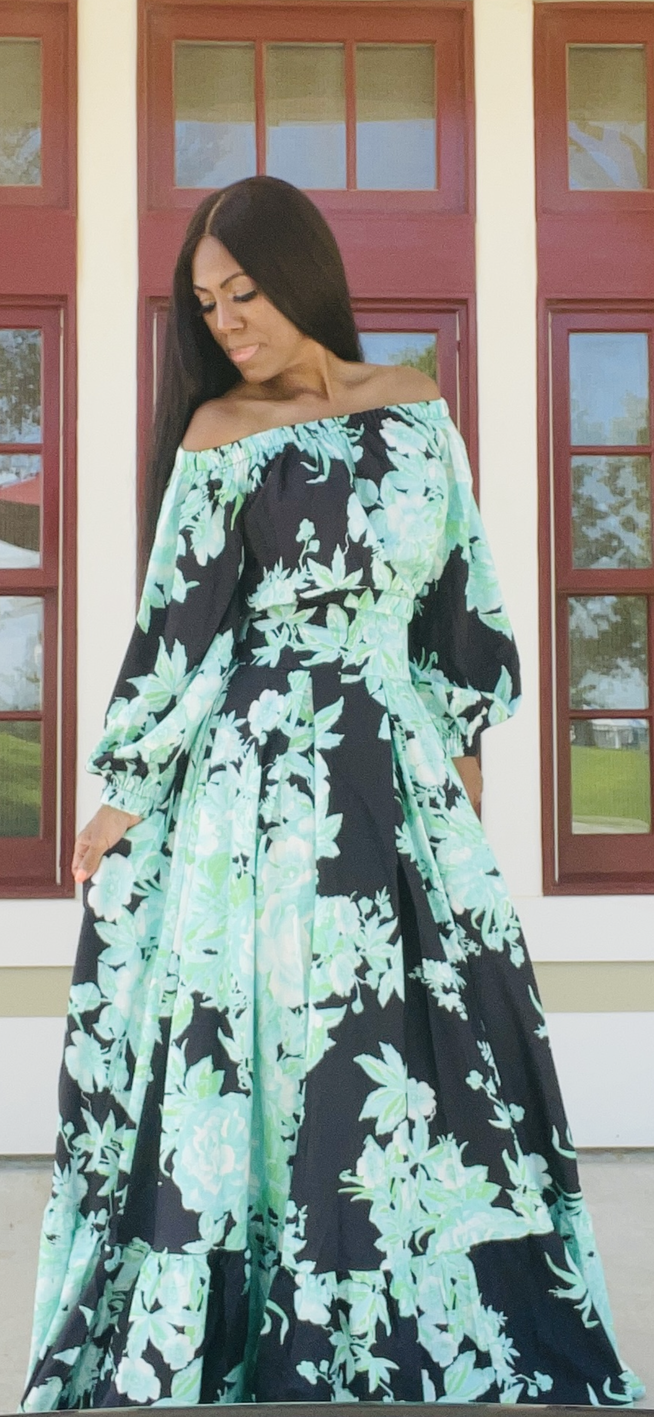 Floral Print Skirt Set