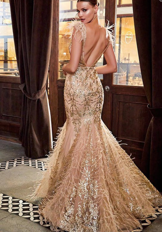 Gold Long Dress