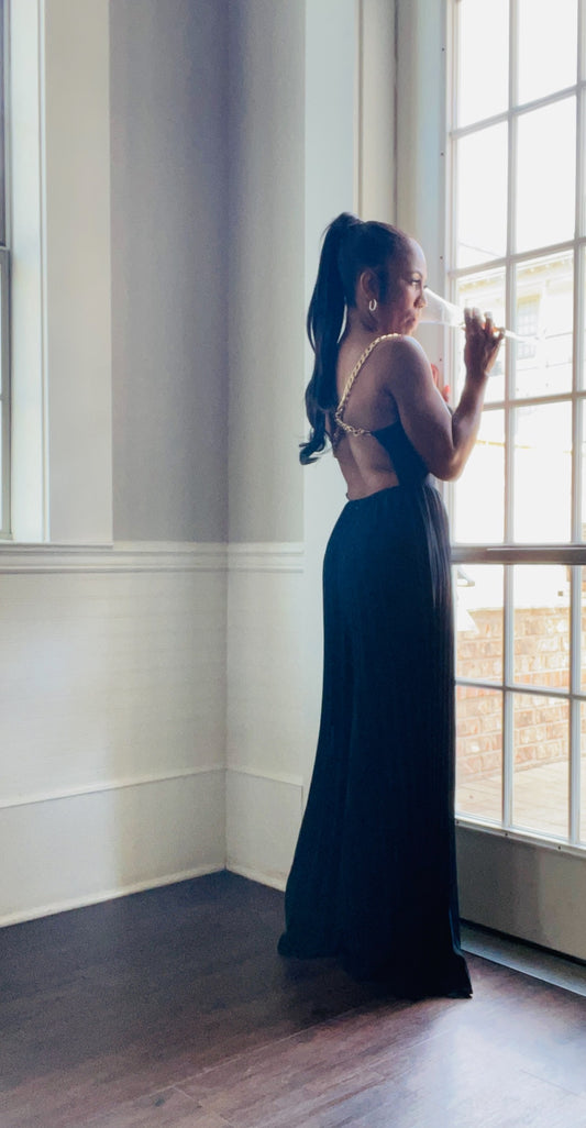Pleated Jumpsuit